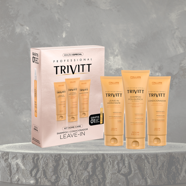 Trivitt Набір домашнього догляду з незмивним зволоженням Шампунь &mdash; 250 мл + Кондиціонер 200 мл + Незмивний Кондиціонер 200 мл TRIVHMCRl фото
