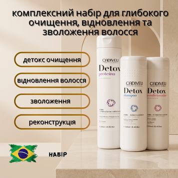 Cadiveu Detox &mdash; набір для домашнього детокс-догляду волосся BR00027 фото
